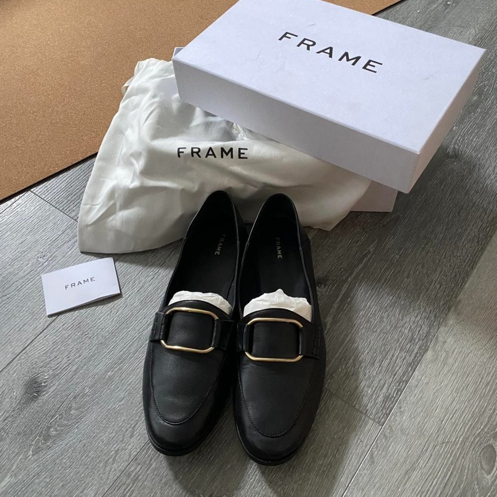 FRAME Le Hammond Black Loafer